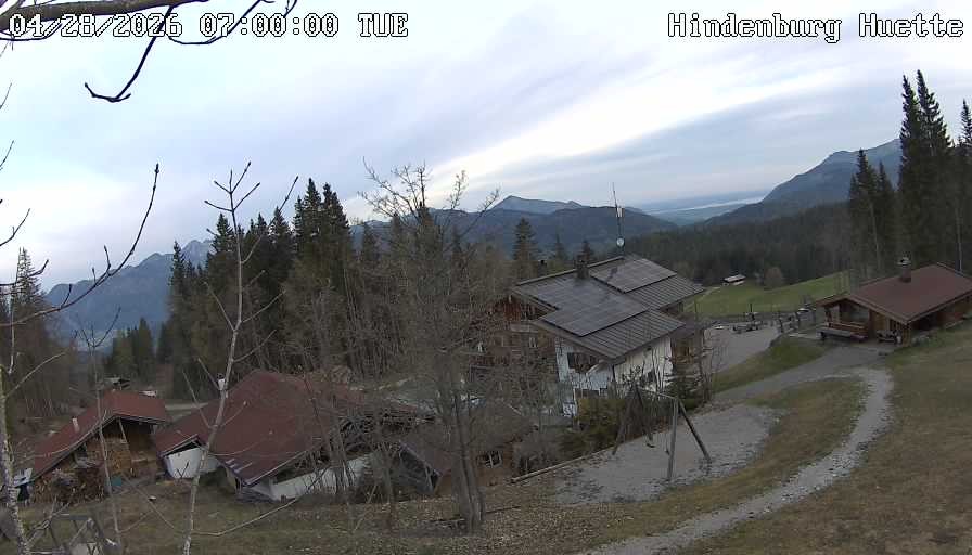 Archiv Foto Webcam Reit im Winkl: Hindenburghütte - Hemmersuppenalm
