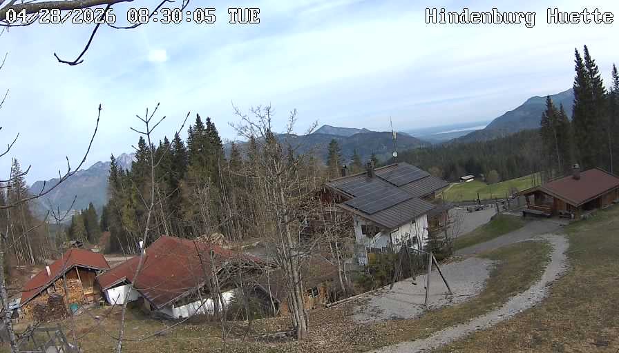 Archiv Foto Webcam Reit im Winkl: Hindenburghütte - Hemmersuppenalm