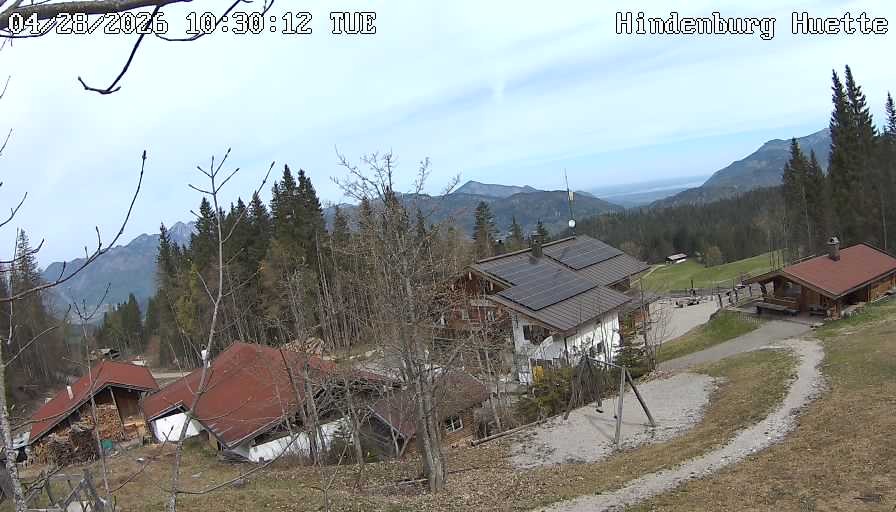 Archiv Foto Webcam Reit im Winkl: Hindenburghütte - Hemmersuppenalm