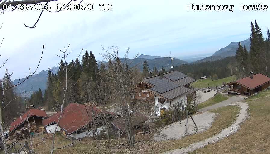 Archiv Foto Webcam Reit im Winkl: Hindenburghütte - Hemmersuppenalm