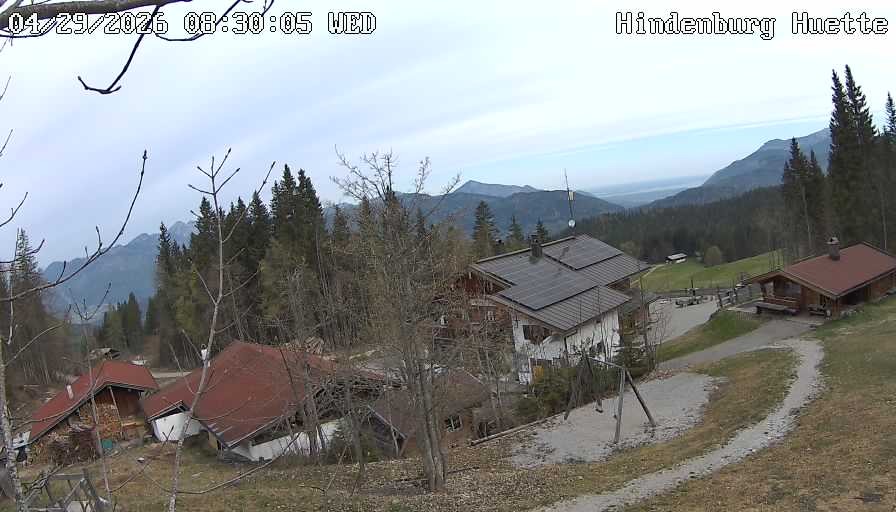 Archiv Foto Webcam Reit im Winkl: Hindenburghütte - Hemmersuppenalm