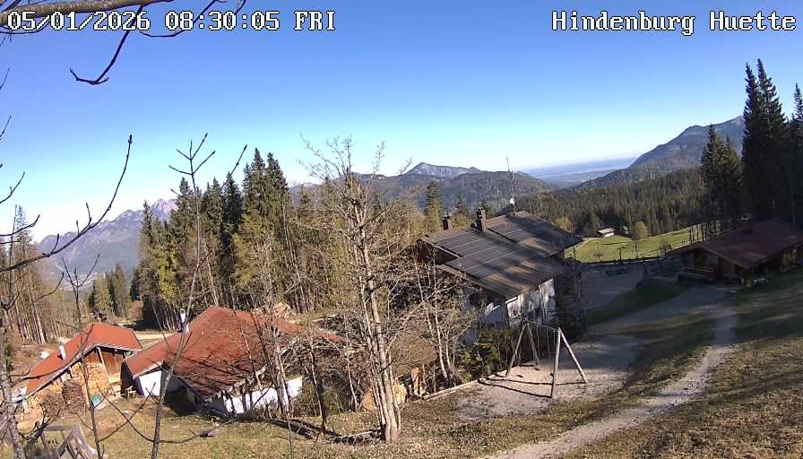 Archiv Foto Webcam Reit im Winkl: Hindenburghütte - Hemmersuppenalm