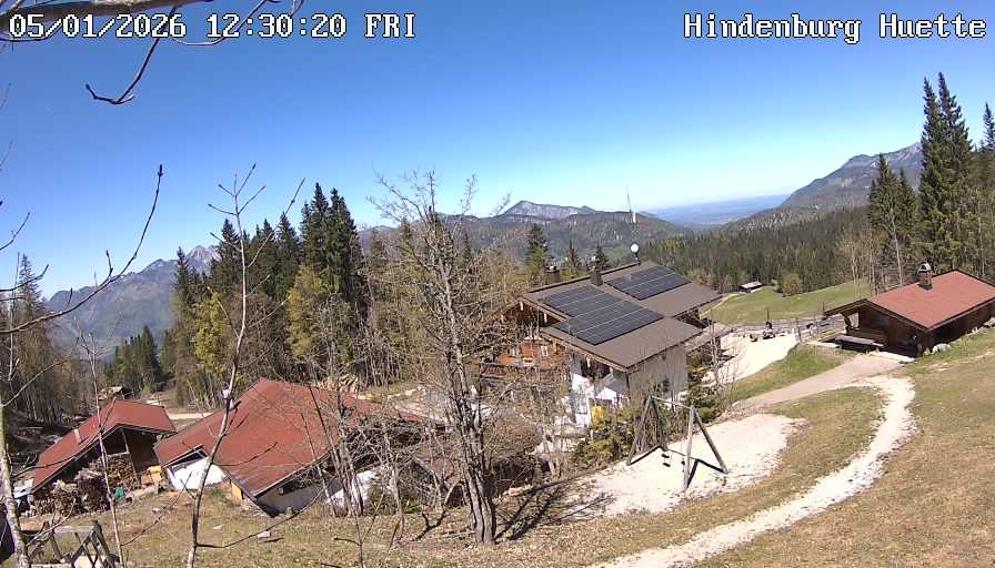 Archiv Foto Webcam Reit im Winkl: Hindenburghütte - Hemmersuppenalm