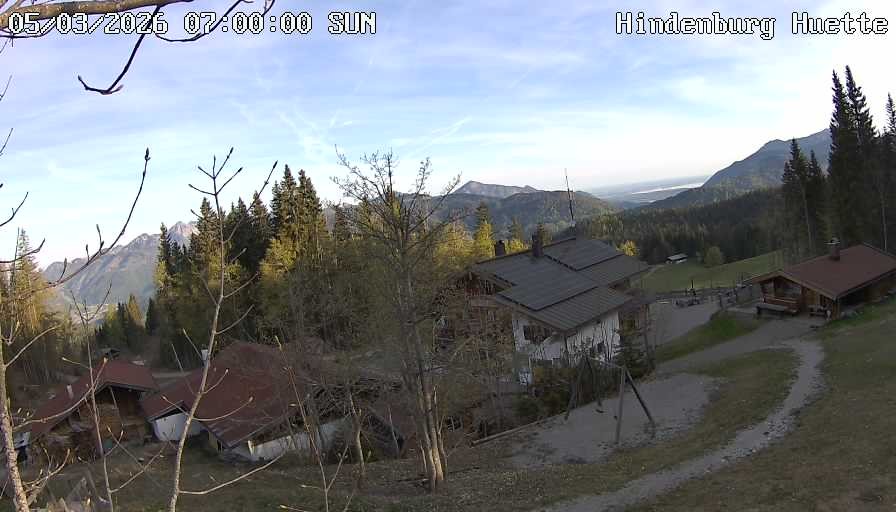 Archiv Foto Webcam Reit im Winkl: Hindenburghütte - Hemmersuppenalm
