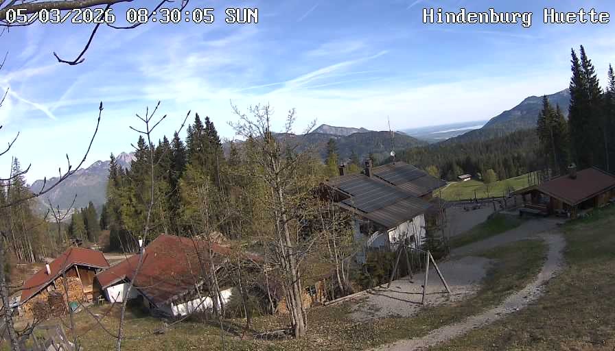 Archiv Foto Webcam Reit im Winkl: Hindenburghütte - Hemmersuppenalm