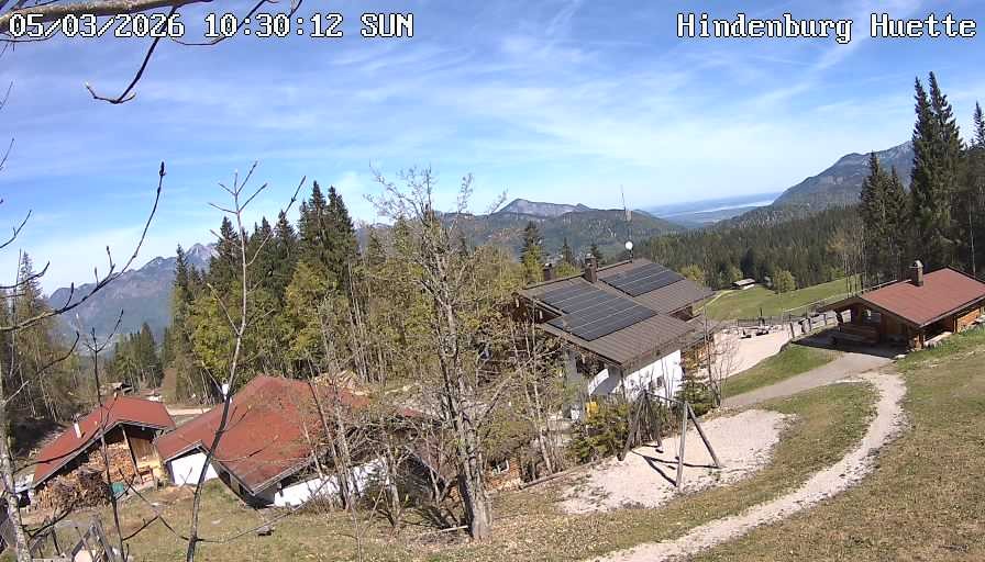Archiv Foto Webcam Reit im Winkl: Hindenburghütte - Hemmersuppenalm