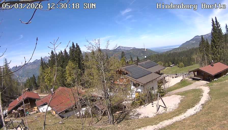 Archiv Foto Webcam Reit im Winkl: Hindenburghütte - Hemmersuppenalm