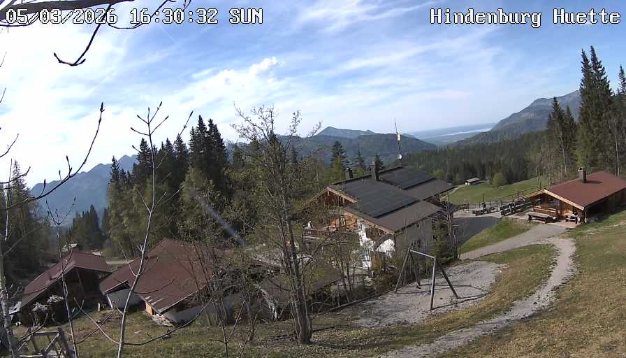 Archiv Foto Webcam Reit im Winkl: Hindenburghütte - Hemmersuppenalm