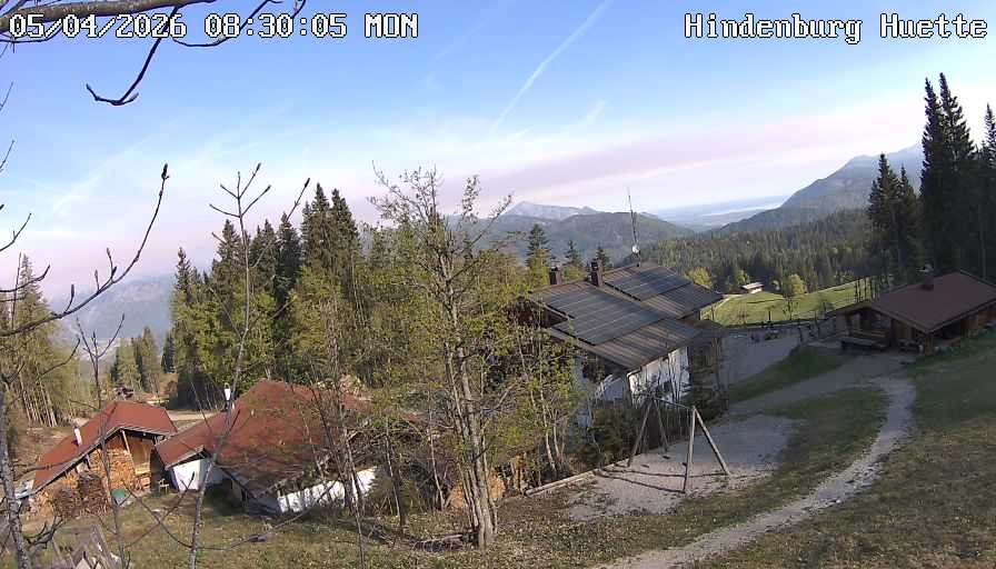 Archiv Foto Webcam Reit im Winkl: Hindenburghütte - Hemmersuppenalm