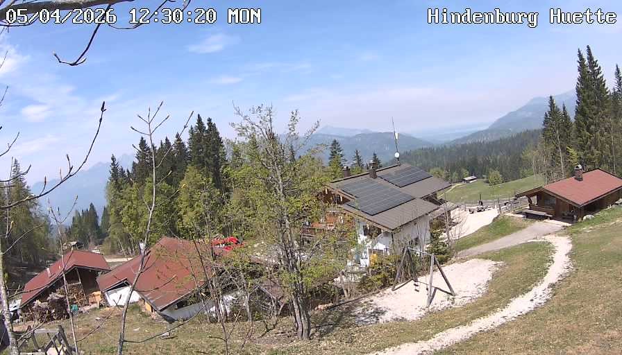 Archiv Foto Webcam Reit im Winkl: Hindenburghütte - Hemmersuppenalm