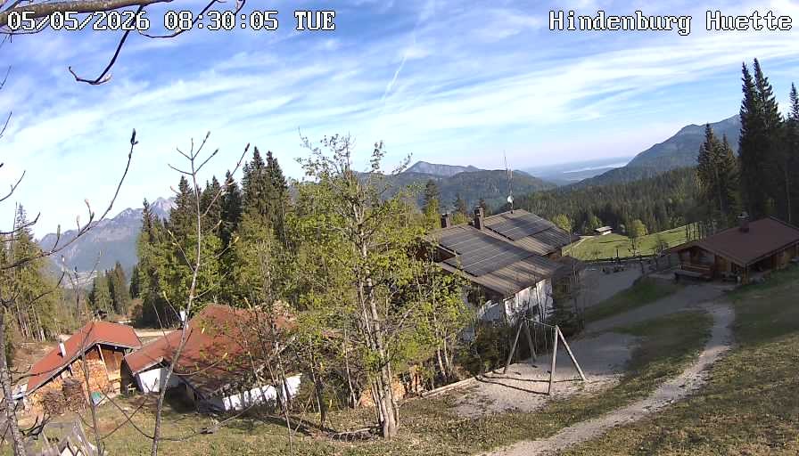 Archiv Foto Webcam Reit im Winkl: Hindenburghütte - Hemmersuppenalm