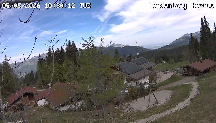 Archiv Foto Webcam Reit im Winkl: Hindenburghütte - Hemmersuppenalm