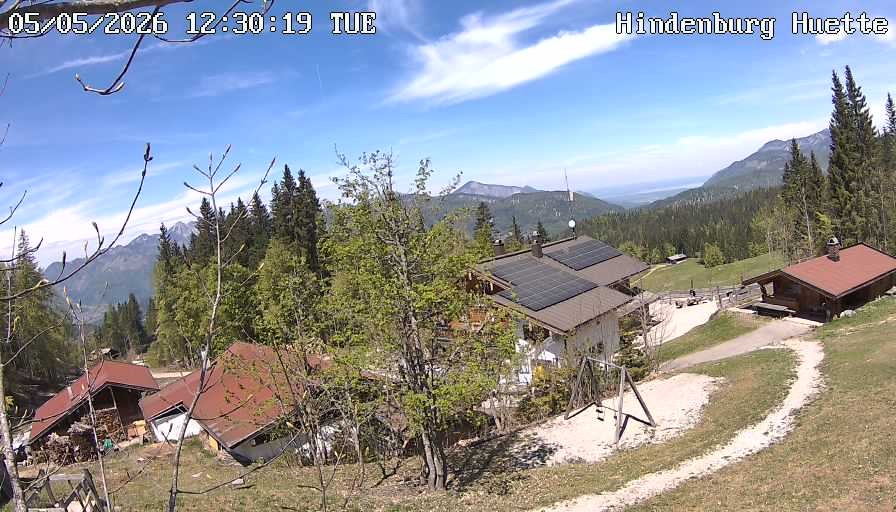 Archiv Foto Webcam Reit im Winkl: Hindenburghütte - Hemmersuppenalm