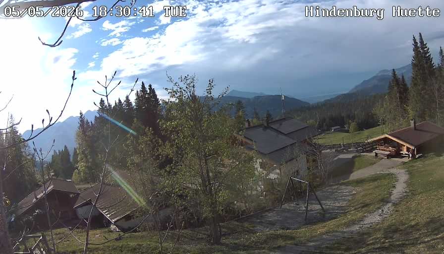 Archiv Foto Webcam Reit im Winkl: Hindenburghütte - Hemmersuppenalm