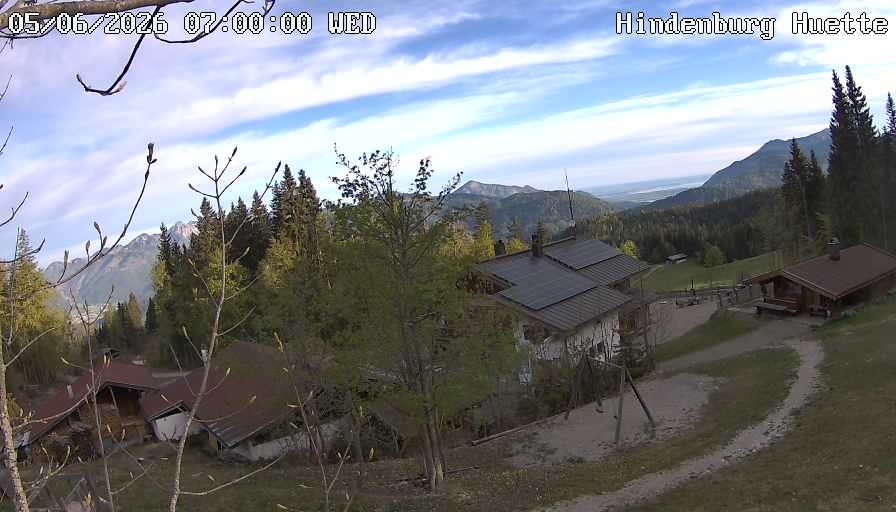 Archiv Foto Webcam Reit im Winkl: Hindenburghütte - Hemmersuppenalm