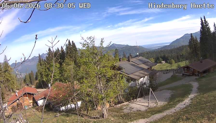 Archiv Foto Webcam Reit im Winkl: Hindenburghütte - Hemmersuppenalm
