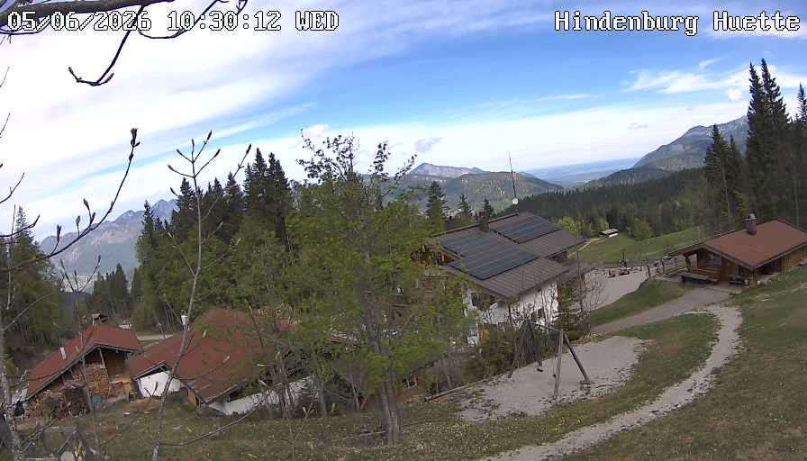 Archiv Foto Webcam Reit im Winkl: Hindenburghütte - Hemmersuppenalm