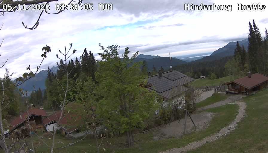 Archiv Foto Webcam Reit im Winkl: Hindenburghütte - Hemmersuppenalm