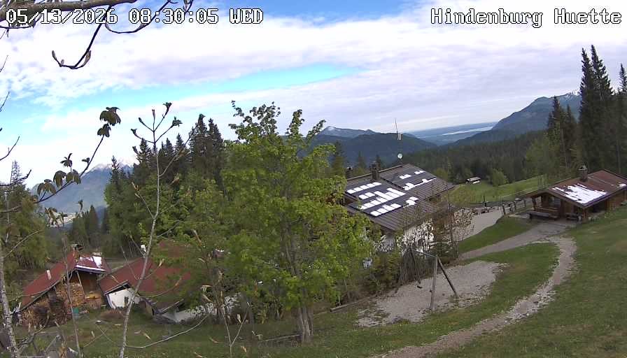 Archiv Foto Webcam Reit im Winkl: Hindenburghütte - Hemmersuppenalm