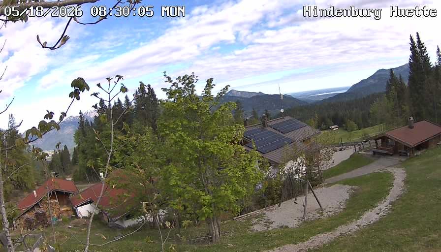Archiv Foto Webcam Reit im Winkl: Hindenburghütte - Hemmersuppenalm