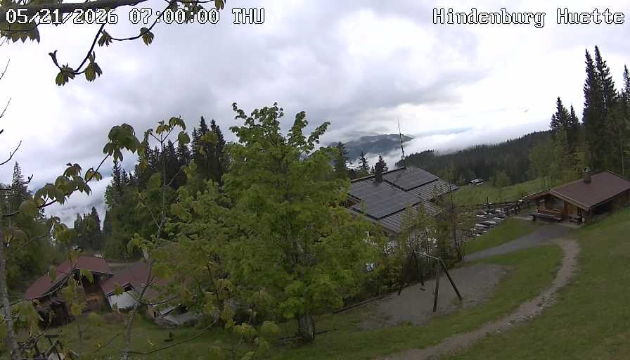 Archiv Foto Webcam Reit im Winkl: Hindenburghütte - Hemmersuppenalm