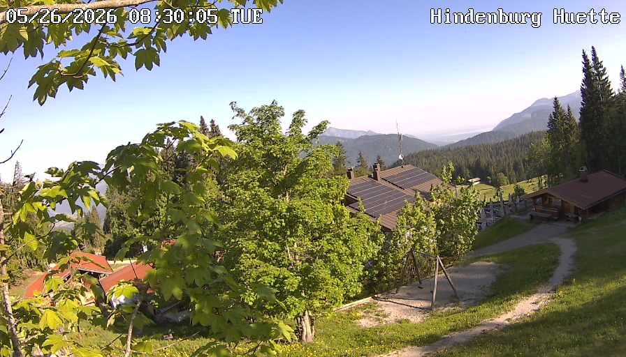 Archiv Foto Webcam Reit im Winkl: Hindenburghütte - Hemmersuppenalm