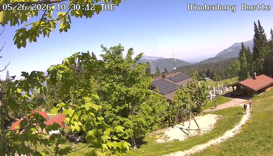 Archiv Foto Webcam Reit im Winkl: Hindenburghütte - Hemmersuppenalm