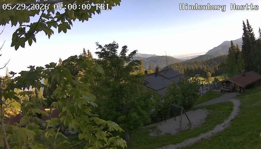 Archiv Foto Webcam Reit im Winkl: Hindenburghütte - Hemmersuppenalm