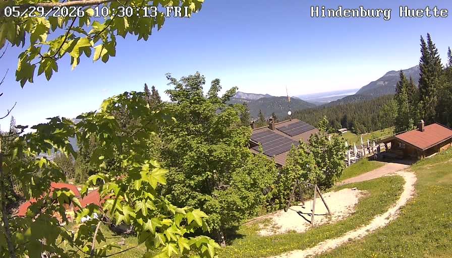 Archiv Foto Webcam Reit im Winkl: Hindenburghütte - Hemmersuppenalm