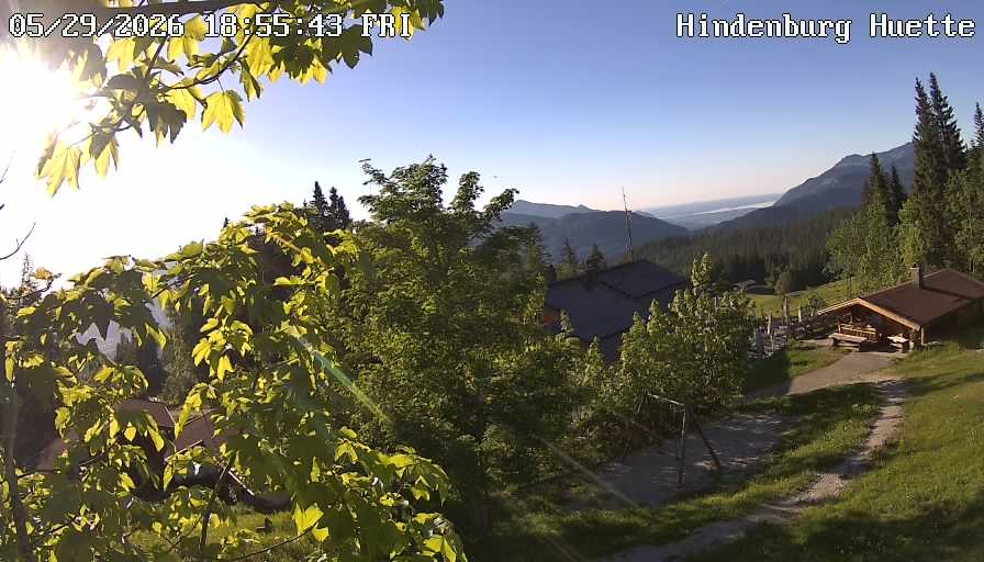 Archiv Foto Webcam Reit im Winkl: Hindenburghütte - Hemmersuppenalm