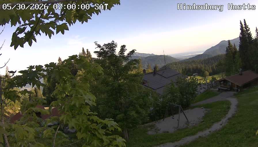 Archiv Foto Webcam Reit im Winkl: Hindenburghütte - Hemmersuppenalm