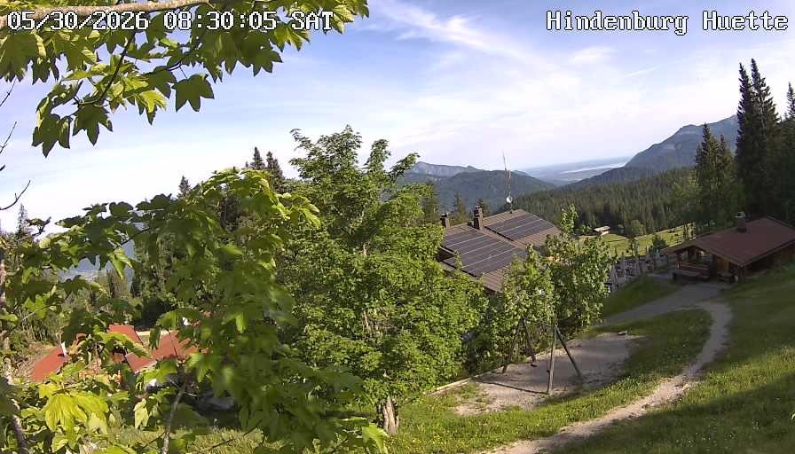 Archiv Foto Webcam Reit im Winkl: Hindenburghütte - Hemmersuppenalm