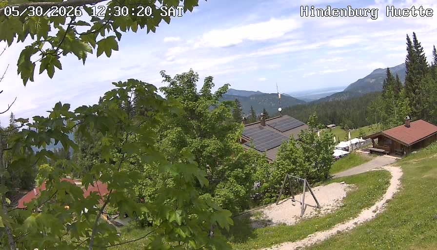 Archiv Foto Webcam Reit im Winkl: Hindenburghütte - Hemmersuppenalm