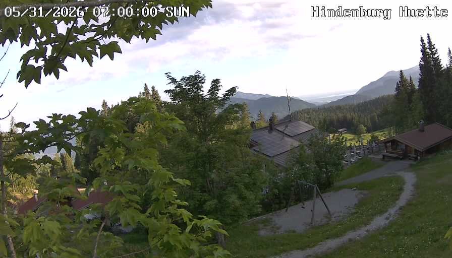 Archiv Foto Webcam Reit im Winkl: Hindenburghütte - Hemmersuppenalm