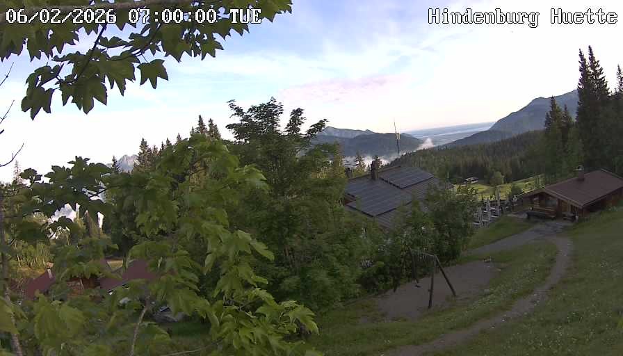 Archiv Foto Webcam Reit im Winkl: Hindenburghütte - Hemmersuppenalm