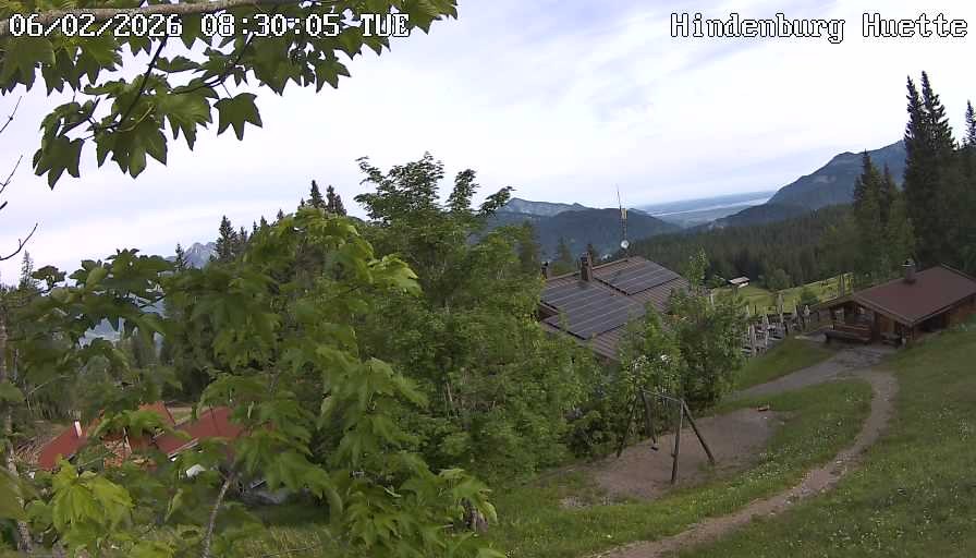 Archiv Foto Webcam Reit im Winkl: Hindenburghütte - Hemmersuppenalm