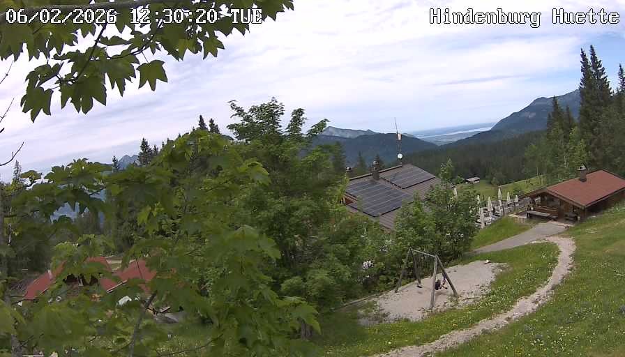 Archiv Foto Webcam Reit im Winkl: Hindenburghütte - Hemmersuppenalm