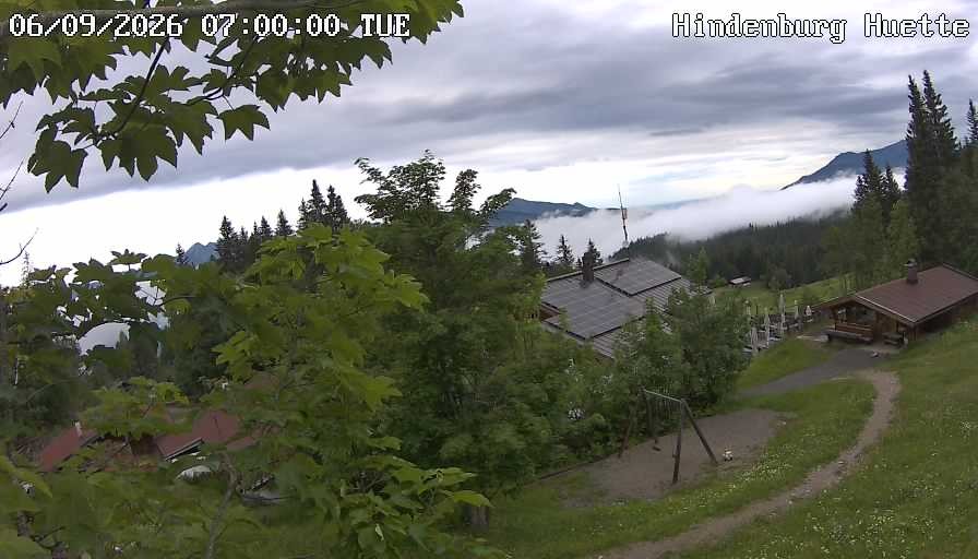 Archiv Foto Webcam Reit im Winkl: Hindenburghütte - Hemmersuppenalm