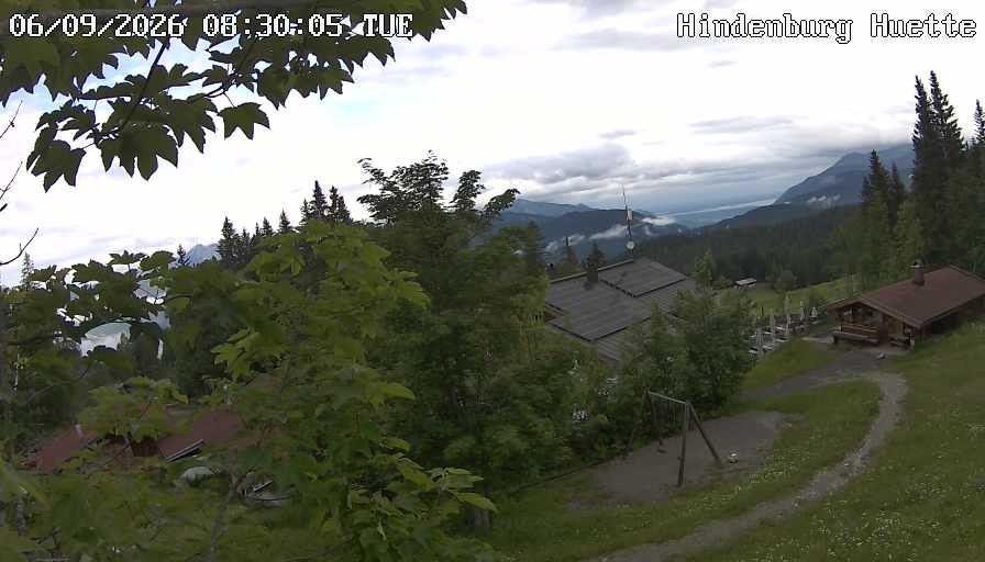 Archiv Foto Webcam Reit im Winkl: Hindenburghütte - Hemmersuppenalm