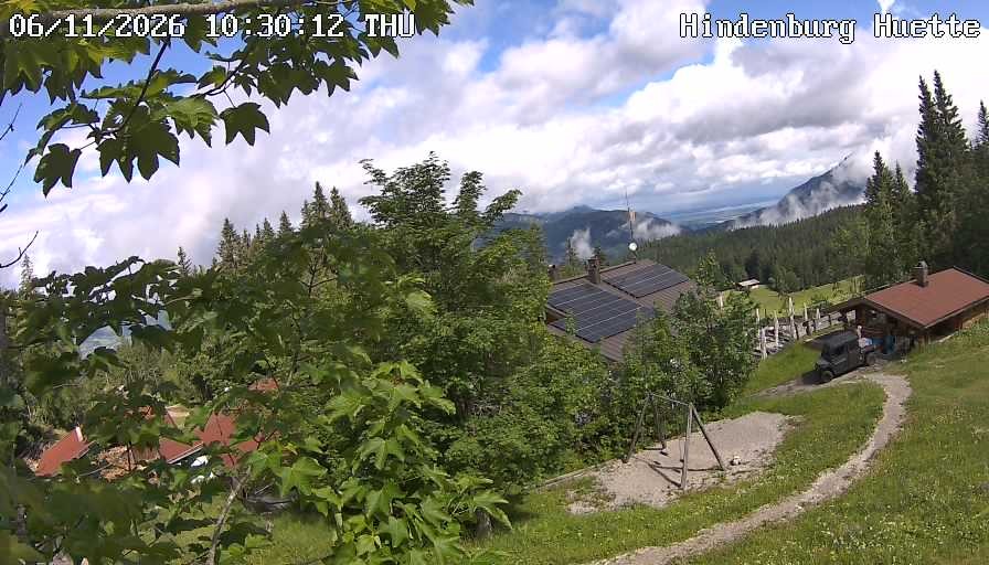 Archiv Foto Webcam Reit im Winkl: Hindenburghütte - Hemmersuppenalm