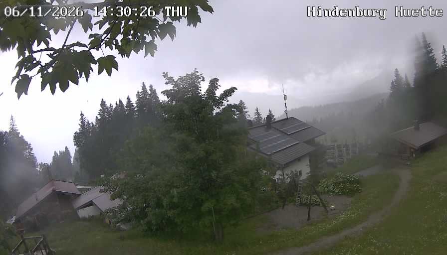 Archiv Foto Webcam Reit im Winkl: Hindenburghütte - Hemmersuppenalm