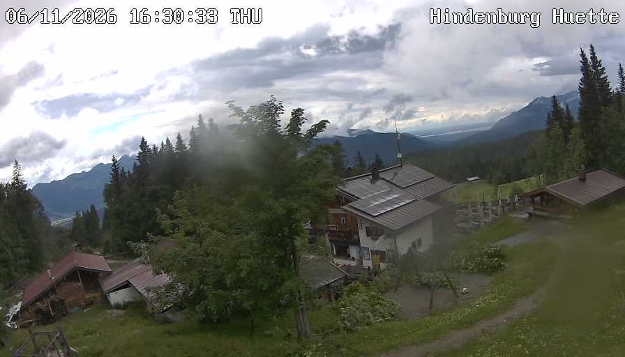 Archiv Foto Webcam Reit im Winkl: Hindenburghütte - Hemmersuppenalm