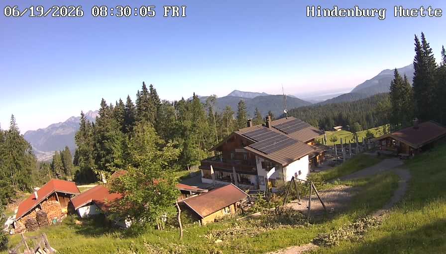 Archiv Foto Webcam Reit im Winkl: Hindenburghütte - Hemmersuppenalm