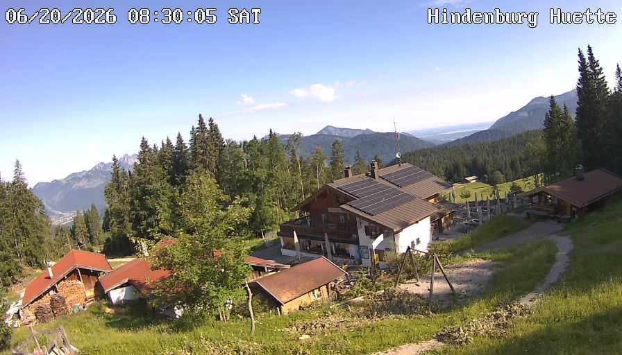 Archiv Foto Webcam Reit im Winkl: Hindenburghütte - Hemmersuppenalm