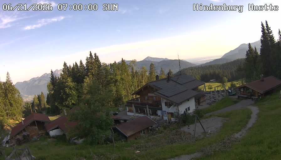 Archiv Foto Webcam Reit im Winkl: Hindenburghütte - Hemmersuppenalm