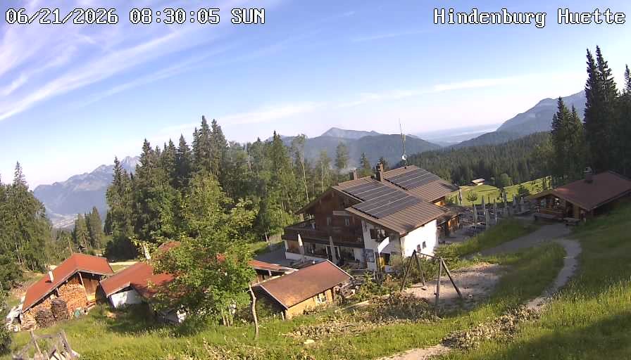 Archiv Foto Webcam Reit im Winkl: Hindenburghütte - Hemmersuppenalm