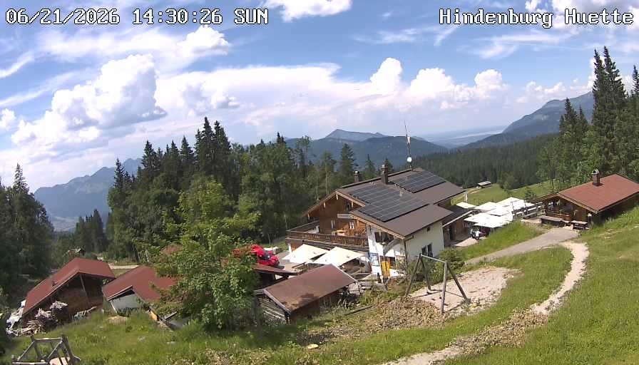 Archiv Foto Webcam Reit im Winkl: Hindenburghütte - Hemmersuppenalm