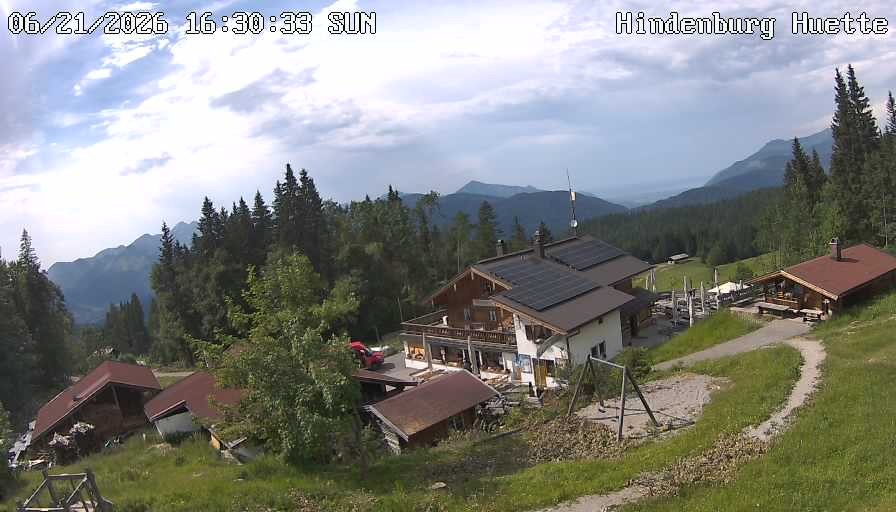 Archiv Foto Webcam Reit im Winkl: Hindenburghütte - Hemmersuppenalm
