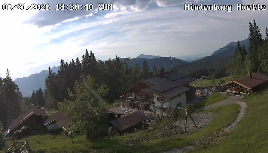 Archiv Foto Webcam Reit im Winkl: Hindenburghütte - Hemmersuppenalm
