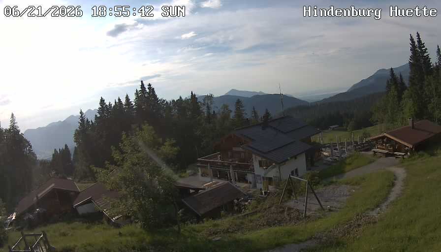 Archiv Foto Webcam Reit im Winkl: Hindenburghütte - Hemmersuppenalm